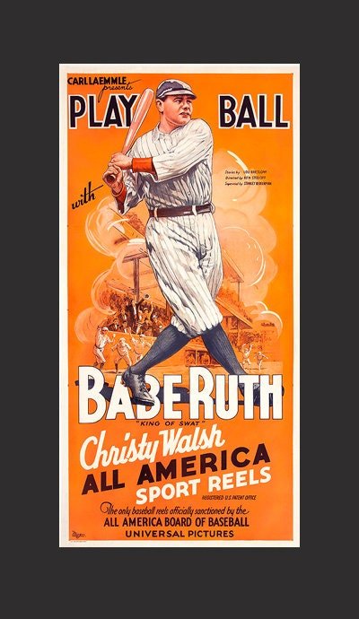 Babe Ruth King of Swat Poster Finest Quality Many Sizes Available