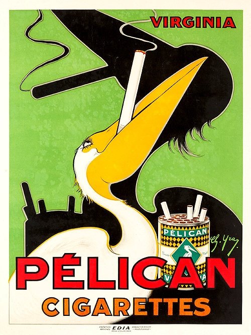 Pelican Cigarettes Poster Print