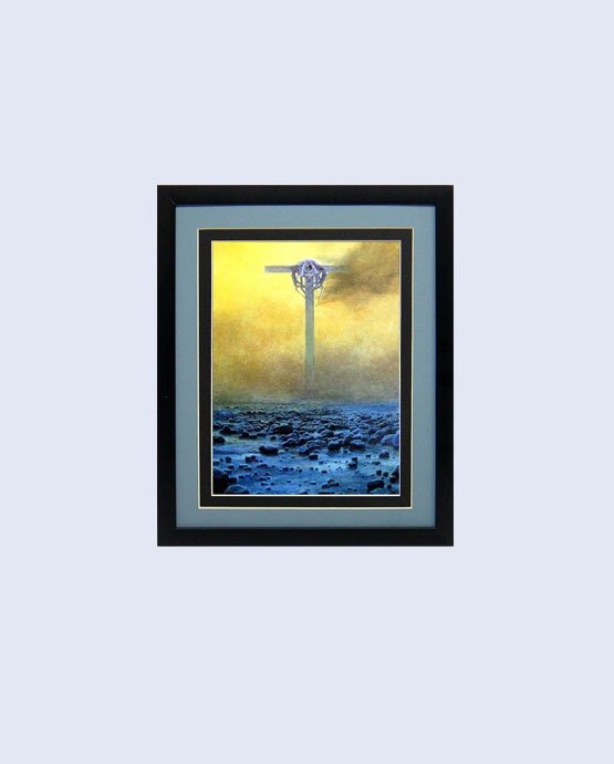 Beksinski Poster Art Print Burning Cross