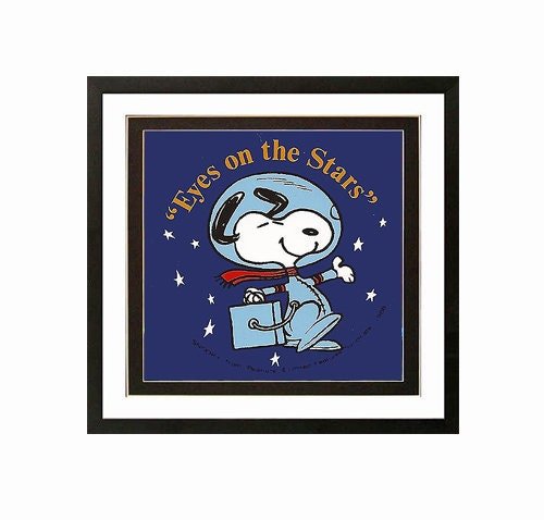 Snoopy Poster Eyes on the Prize Framed
