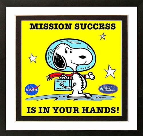 Snoopy Poster Framed