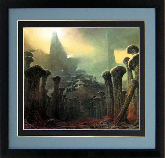 Beksinski Poster Surreal Art Bridge of Bones