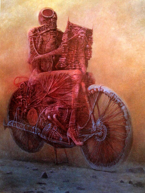 Beksinski Poster Art Print Ghost Biker