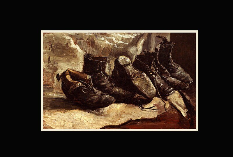 Van Gogh Art Print 3 pairs of shoes