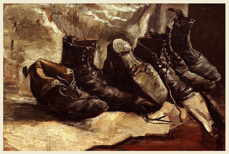 Van Gogh Art Print 3 pairs of shoes