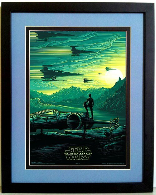 Star Wars  Poster The Force Awakens Imax Poe Dameron Finest Quality Framing