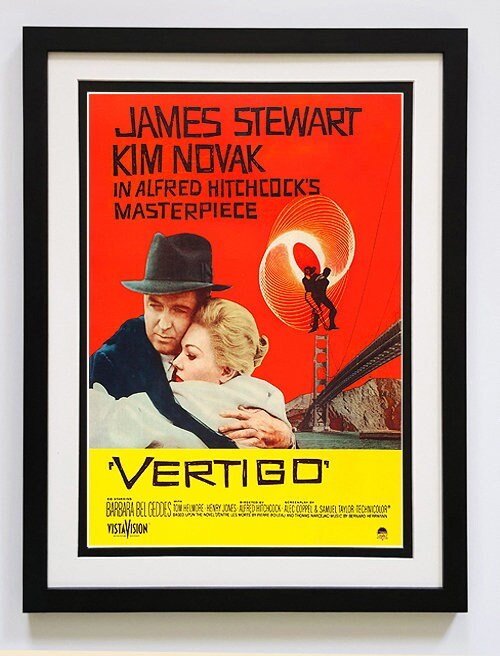 Vertigo 1958 Movie Poster Framed
