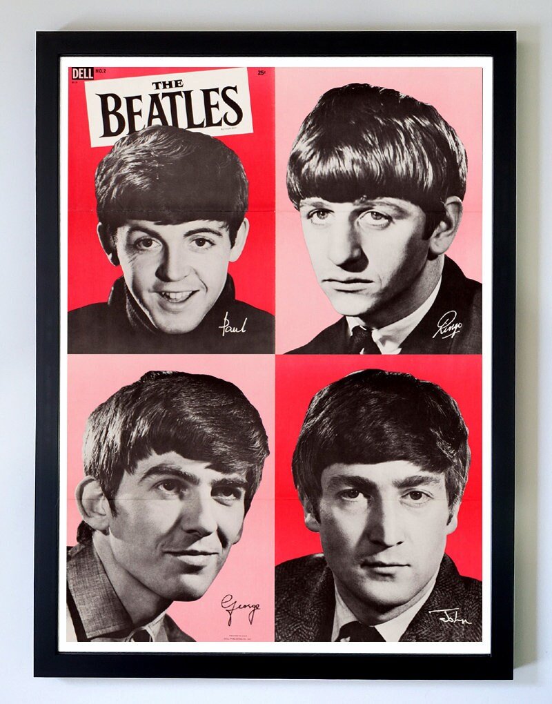 The Beatles 1960s Poster Highest Quality Framing