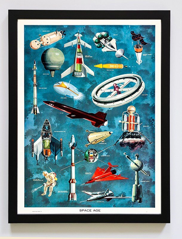 Disney Man in Space Poster Von Braun Rockets