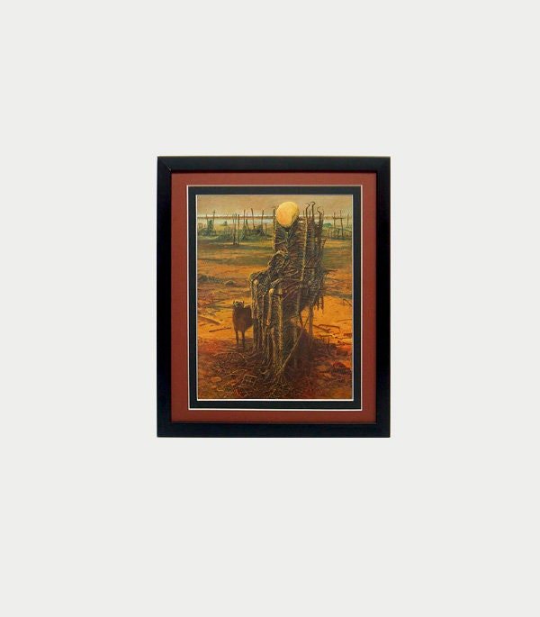 Framed Beksinski Art Poster Wolf Walker 2