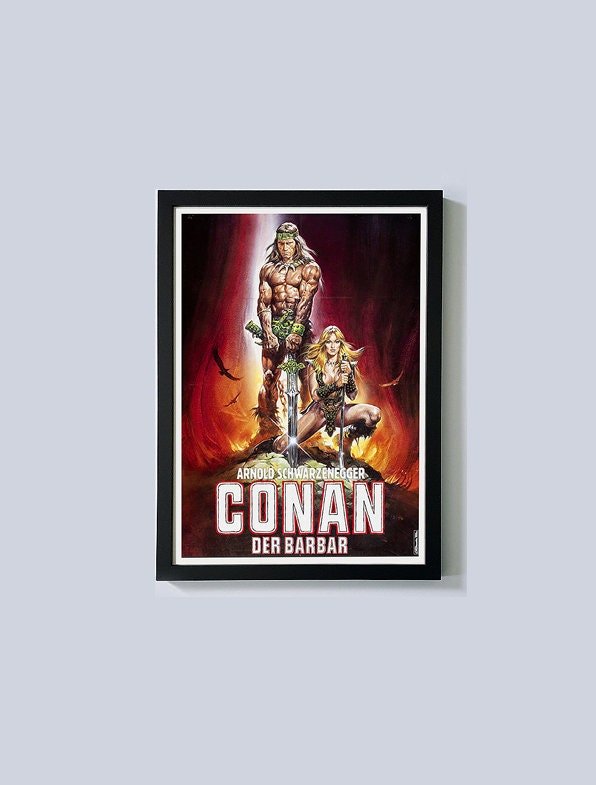 Conan 1982 Movie Poster Framed