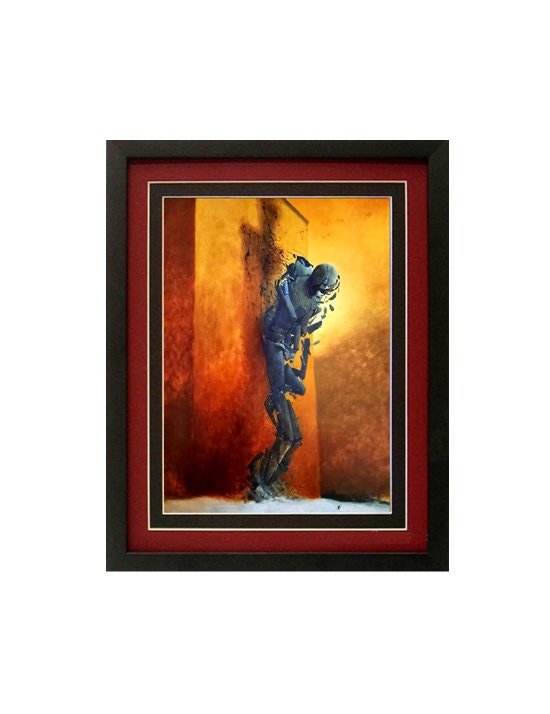 Beksinski Poster Print Disintegrating Figure