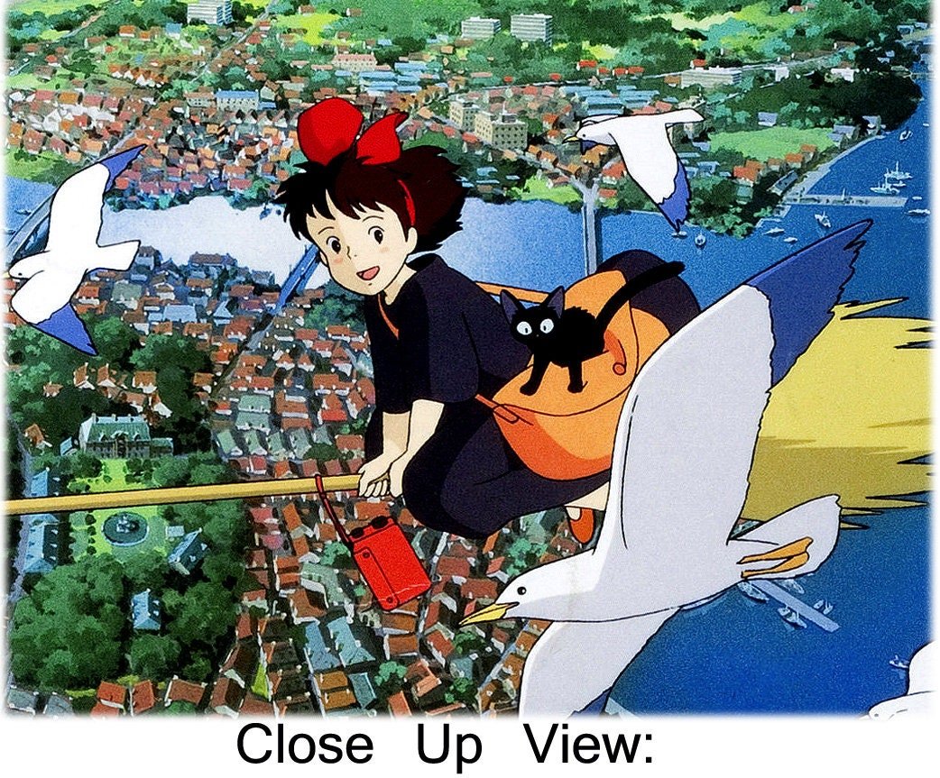 Kikis Delivery Service Anime Poster Framed