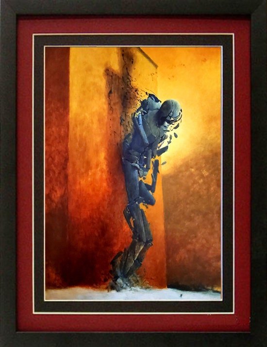 Beksinski Poster Print Disintegrating Figure