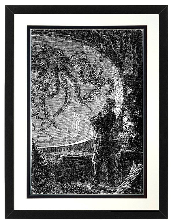 Captain Nemo Twenty Thousand Leagues Under the Sea Framed Print