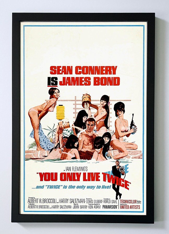 James Bond You Only Live Twice Custom Framed Movie Poster
