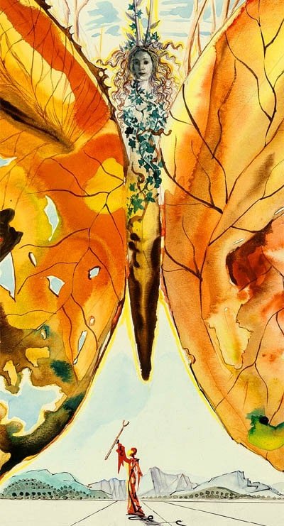 Canvas Print Salvador Dali Butterfly