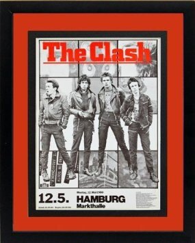 The Clash Concert Poster Double Mated Framed Print Highest Quality Display