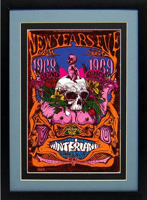 The Grateful Dead New Years 1968 Concert Poster Highest Quality