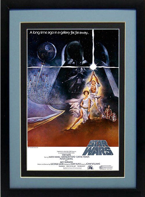 Star Wars Poster A New Hope Framed Old Version