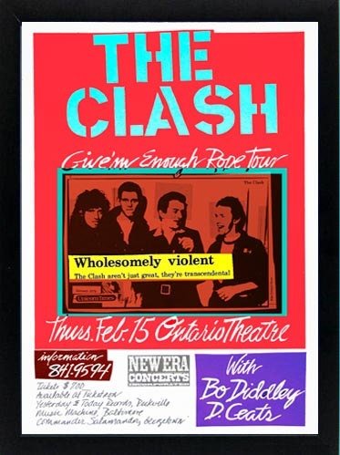 The Clash Poster A+ Quality Framed