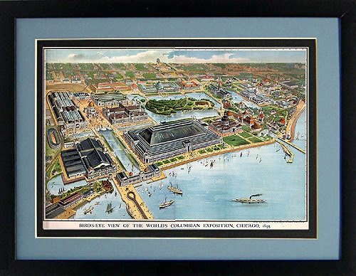 Framed Chicago Map