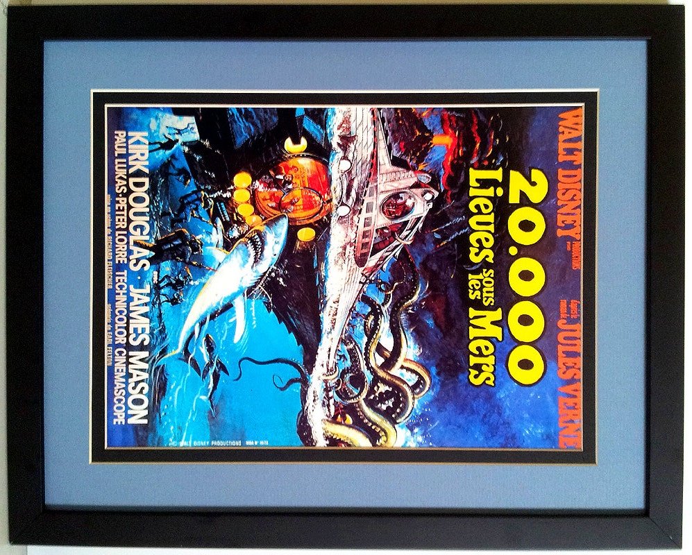 20000 Leagues Under the Sea Framed Movie Poster 12x15