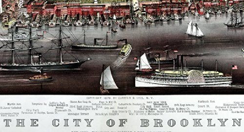 Brooklyn  Map Framed Print A+ Quality Finest Resolution Print