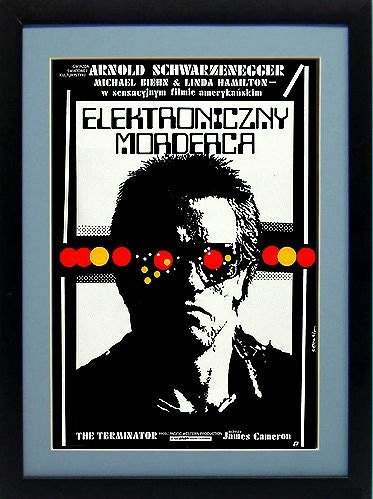 Terminator Poster Polish Version Custom Framed Print A+ Quality