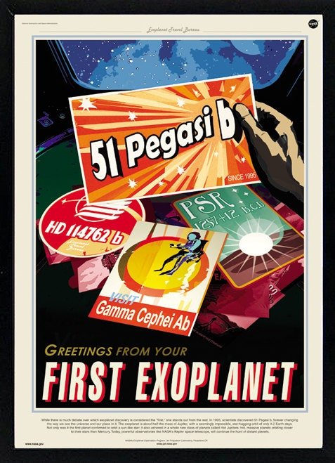 The First Exo Planet NASA Graphic Inspirational Travel Poster