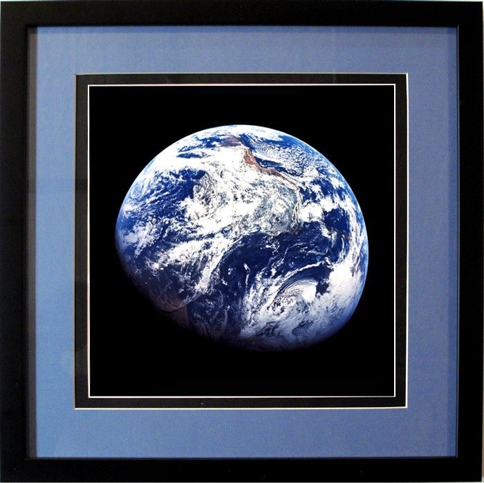 Planet Earth Poster NASA Framed Print
