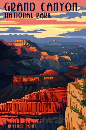 Grand Canyon National Park Poster Finest Quality Many Sizes Available