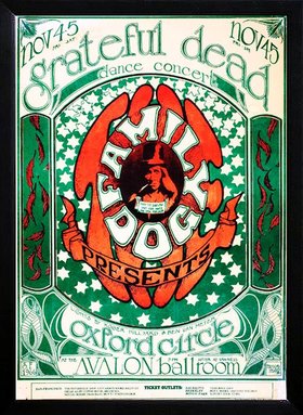 The Grateful Dead 1966 Concert Poster Highest Quality Framing