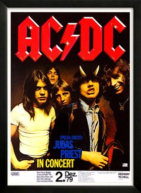 AC DC Concert Poster Highest Quality Framing