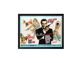 James Bond from Russia With Love Custom Framed Movie Poster Framed