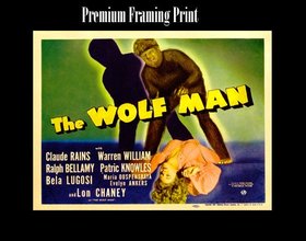 Wolf Man 1943 Poster Premium Quality Print For Framing Many Sizes Available