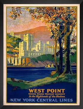 West Point Academy Railways Poster Vintage Style