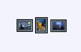 Van Gogh Prints Starry Night, River Rhone, Cafe Terrace Framed