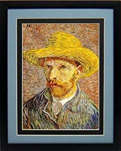 Van Gogh Self Portrait Custom Framed  Art Print Finest Quality