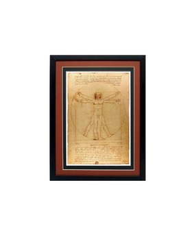 Leonardo Vetruvian Man Framed Poster