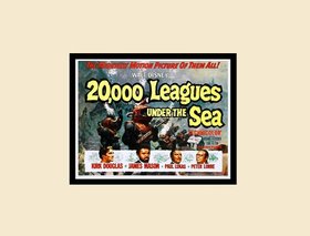 20000 Leauges Under The Sea Poster Framed