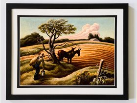 Thomas Hart Benton Landscape Poster Custom Framed A+ Quality