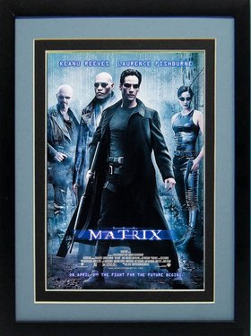 The Matrix Movie Poster Framed