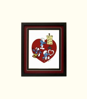 Smurfs Poster Valentines Day Framed Highest Quality