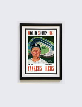 New York Yankees 1961 World Series Poster Framed