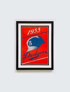 Dodgers 1955 Champions Poster Framed