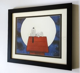 Snoopy The Dreamer Poster Framed