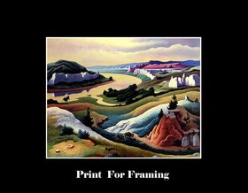 Canvas Print Thomas Hart Benton Lewis and Clark Expedition