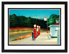 Gas by Edward Hopper Finest Quality Framed Print