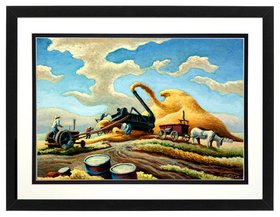Thomas Hart Benton Print Harvest Framed A+ Quality